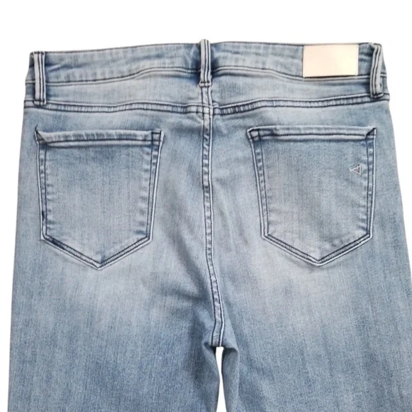 HIDDEN Women's High Rise‎ Distressed Raw Hem Ankle Crop Jeans Size 31 - Picture 8 of 14